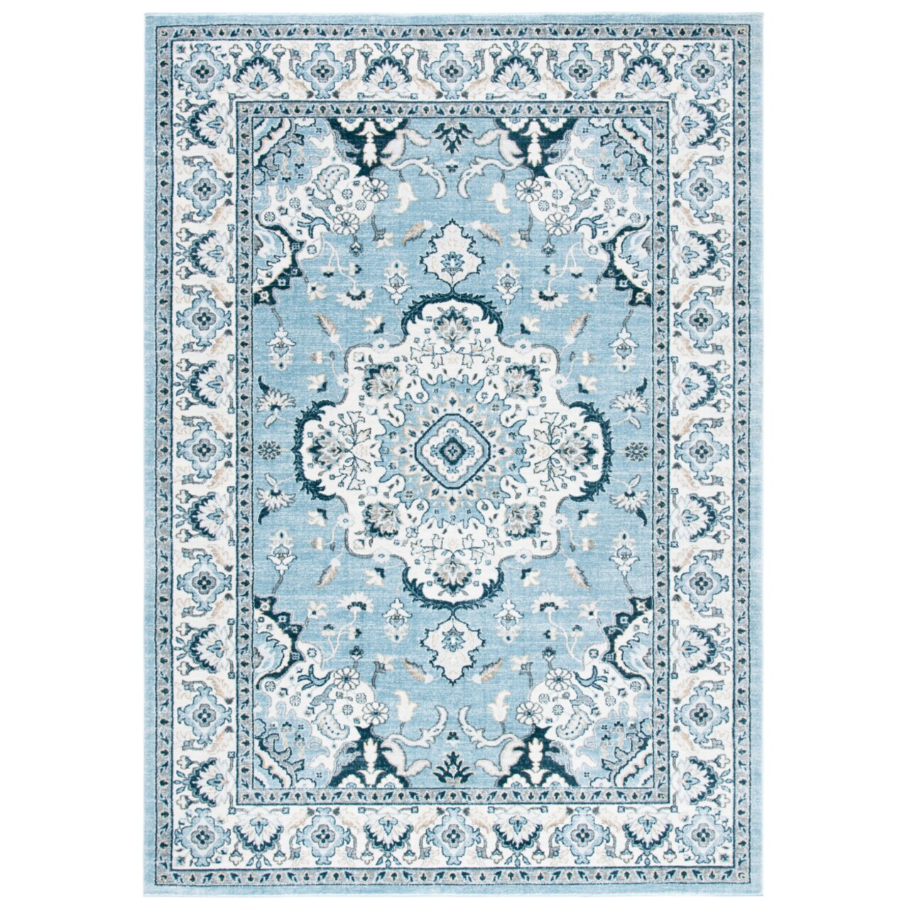Safavieh Isabella Isa921M Light Blue / Cream Rug Traditional Carpet Area Rug